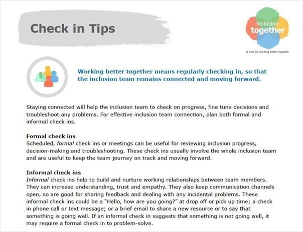 Check in tips