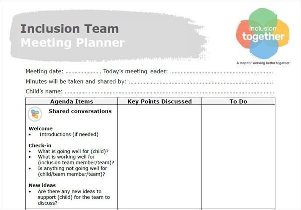 Meeting Planner template