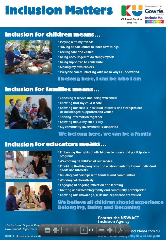 Inclusion Matters poster