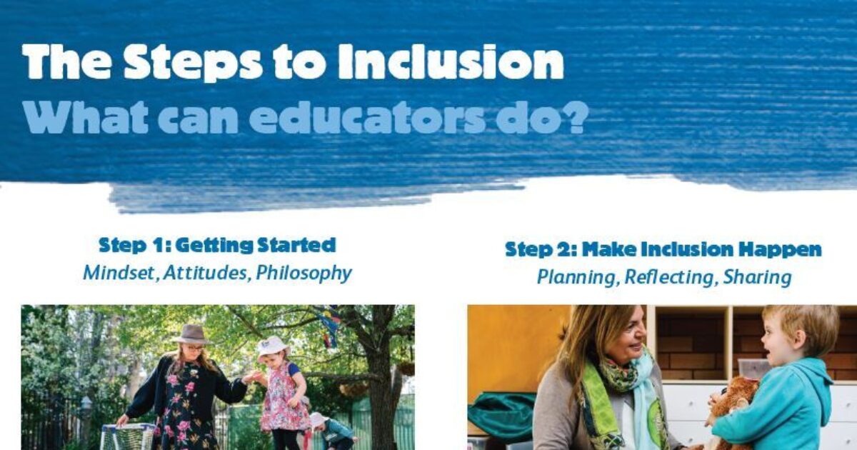 NSW / ACT Inclusion Agency | Steps to Inclusion ECEC Poster